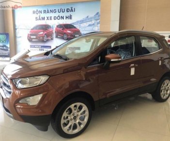 Ford EcoSport Titanium 1.5L AT 2019 - Bán ô tô Ford EcoSport Titanium 1.5L AT sản xuất năm 2019, màu nâu, 650tr