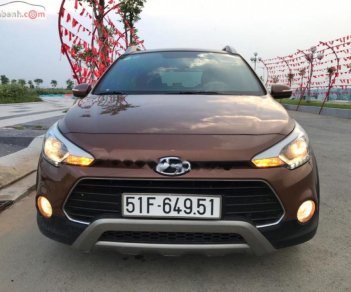 Hyundai i20 Active   1.4AT 2015 - Bán ô tô Hyundai i20 Active 1.4AT năm sản xuất 2015, màu nâu, xe nhập  