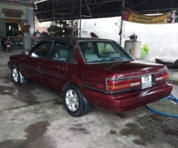 Toyota Camry   1990 - Cần bán Toyota Camry sản xuất 1990, màu đỏ, máy lạnh, tay lái trợ lực đầy đủ