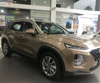 Hyundai Santa Fe 2.2L 2019 - Cần bán xe Hyundai Santa Fe 2.2L đời 2019, màu nâu