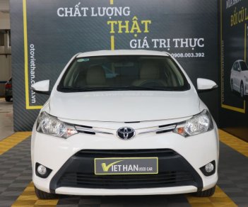 Toyota Vios E 1.5MT 2016 - Cần bán Toyota Vios E 1.5MT năm sản xuất 2016, màu trắng, 446 triệu