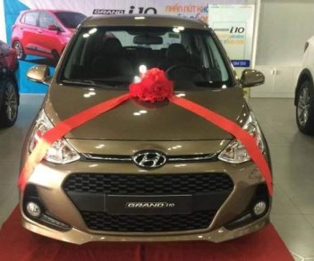 Hyundai Grand i10 1.2 MT Base 2019 - Bán xe Hyundai Grand i10 sản xuất 2019, màu nâu