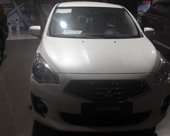 Mitsubishi Attrage   1.2 AT  2018 - Bán xe Mitsubishi Attrage 1.2 AT đời 2018, màu trắng giá cạnh tranh