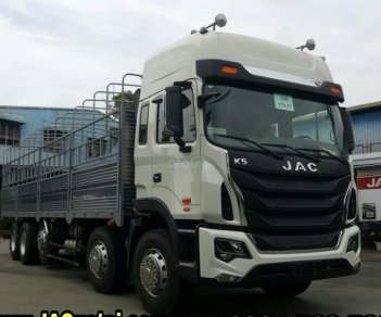 Xe tải Trên 10 tấn   2017 - Bán xe tải JAC 5 chân K5, tải trọng 22 tấn, trả trước 500 triệu