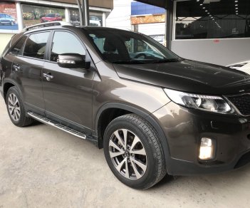 Kia Sorento Si 2.2 CRDi AT 4WD 2014 - Bán Kia New Sorento DATH 2.2AT máy dầu, số tự động, sản xuất 2014, màu nâu titan, biển Sài Gòn 1 chủ