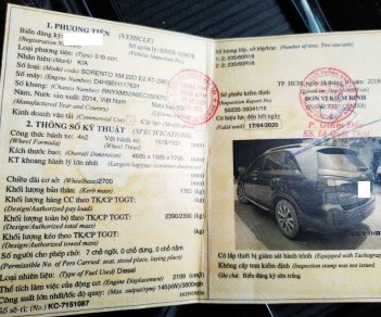 Kia Sorento DAT 2.2AT 2014 - Bán ô tô Kia Sorento DAT 2.2AT năm sản xuất 2014, màu nâu, giá chỉ 726 triệu