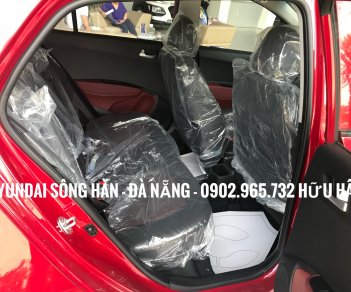 Hyundai Grand i10  1.2 AT  2019 - Bán xe Hyundai Grand i10 2019, màu đỏ, giá tốt nhất Đà Nẵng, chỉ cần 150 triệu để nhận xe, LH: 0902.965.732 Hữu Hân