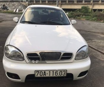 Daewoo Lanos     2003 - Cần bán gấp Daewoo Lanos đời 2003, màu trắng 