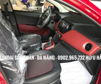 Hyundai Grand i10  1.2 AT  2019 - Bán xe Hyundai Grand i10 2019, màu đỏ, giá tốt nhất Đà Nẵng, chỉ cần 150 triệu để nhận xe, LH: 0902.965.732 Hữu Hân