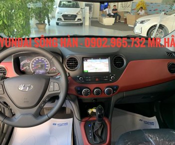 Hyundai Grand i10  1.2 AT  2019 - Bán xe Hyundai Grand i10 2019, màu đỏ, giá tốt nhất Đà Nẵng, chỉ cần 150 triệu để nhận xe, LH: 0902.965.732 Hữu Hân