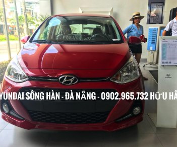 Hyundai Grand i10  1.2 AT  2019 - Bán xe Hyundai Grand i10 2019, màu đỏ, giá tốt nhất Đà Nẵng, chỉ cần 150 triệu để nhận xe, LH: 0902.965.732 Hữu Hân