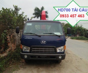 Xe tải 5 tấn - dưới 10 tấn   2018 - Bán xe tải cẩu Mighty Dongvang HD700 tải trọng 5250kg 2018, 850 triệu