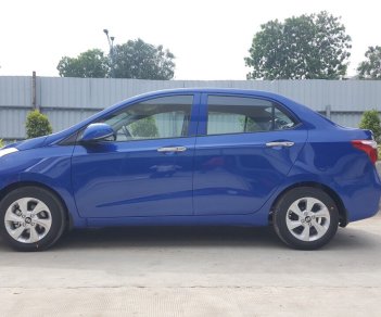 Hyundai Grand i10 1.2 AT 2019 - Bán Hyundai Grand i10 1.2 AT đời 2019, màu xanh lam, giá chỉ 415 triệu - Xe có sẵn giao ngay