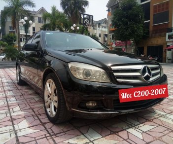 Mercedes-Benz C class C200 2007 - Bán xe Merc C200 SX 2007 màu đen - nội thất đen