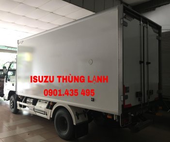 Isuzu QKR 2022 - Isuzu thùng đông lạnh, KM máy lạnh, 12 phiếu bảo dưỡng, radio MP3