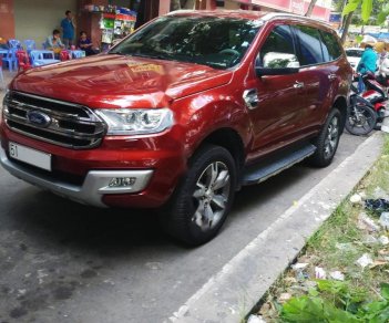 Ford Everest 2017 - Bán Ford Everest Titanium 2.2L 4x2 AT 2017, màu đỏ, nhập khẩu