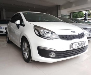 Kia Rio 1.4 AT 2016 - Bán Kia Rio 1.4 AT SX 2016, màu trắng, nhập Hàn, biển SG 9 nút, giá thương lượng