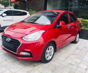 Hyundai Grand i10 1.2 AT   2019 - Bán Hyundai 1.2 AT sedan 2019, màu đỏ sẵn xe giao ngay, hỗ trợ trả góp lên đến 80%, chỉ 100tr nhận xe