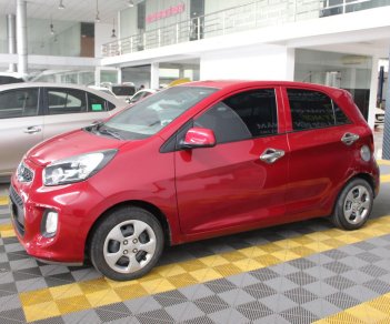 Kia Morning 1.25MT 2017 - Bán Kia Morning 1.25MT 2017, màu đỏ, hỗ trợ trả góp 70%