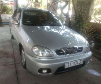 Daewoo Lanos SX 2002 - Bán xe Daewoo Lanos SX sản xuất 2002, màu bạc