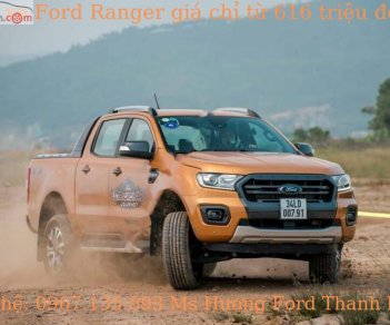 Ford Ranger 2019 - Bán Ford Ranger Wildtrak 2.0L 4x4 AT sản xuất 2019, màu vàng, xe nhập 