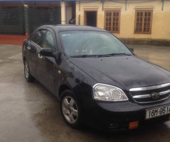 Daewoo Lacetti   2008 - Cần bán Daewoo Lacetti EX 1.6 MT năm sản xuất 2008, màu đen, số sàn 