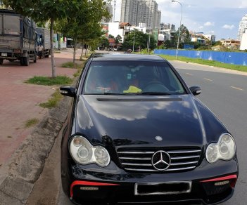 Mercedes-Benz C class C180 2003 - Bán Mercedes C180 đời 2003, màu đen độ body sport