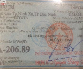 Toyota Vios 2010 - Bán Toyota Vios 1.5 MT năm sản xuất 2010, màu đen, chính chủ