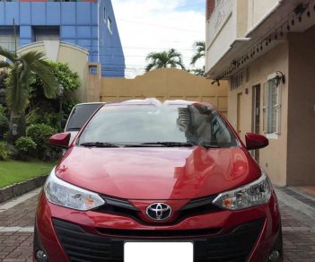 Toyota Vios   2019 - Bán Toyota Vios 1.5E CVT năm 2019, màu đỏ, xe gia đình, giá tốt