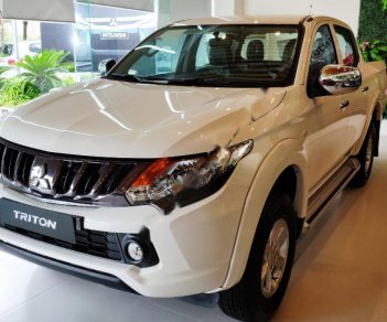 Mitsubishi Triton   2019 - Bán xe Mitsubishi Triton 4x2 AT đời 2019, màu trắng, nhập khẩu Thái, công nghệ Nhật Bản