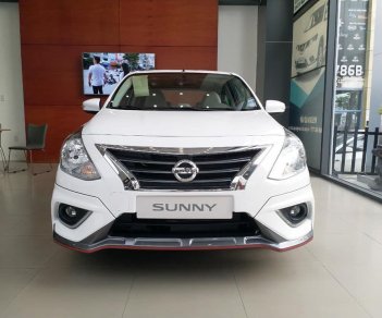 Nissan Sunny 2019 - Nissan Gò Vấp bán nhanh chiếc xe Nissan Sunny XT-Q năm 2019, màu trắng - Giá cạnh tranh