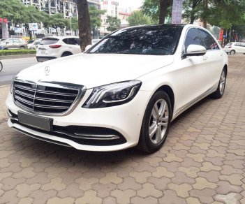 Mercedes-Benz S class S450L 2019 - Bán Mercedes-Benz S450L 2019 trắng, nội thất nâu- tên công ty xuất hóa đơn cao (4.2 tỷ)