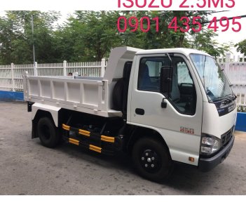 Isuzu QKR 2021 - Thùng ben 2.5m3 - KM máy lạnh, 12 phiếu bảo dưỡng, radio MP3