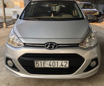 Hyundai Grand i10 1.2 AT 2015 - Bán Hyundai Grand i10 1.2 AT đời 2015, màu bạc, mẫu hatchback