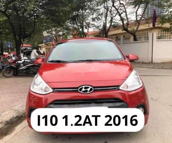 Hyundai Grand i10 1.2AT  2016 - Cần bán Hyundai Grand i10 1.2AT đời 2016, màu đỏ, nhập khẩu