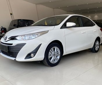 Toyota Vios 2019 - Bán xe giá ưu đãi với chiếc Toyota Vios E 1.5CVT đời 2019, màu trắng, giao xe nhanh