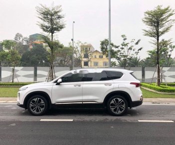 Hyundai Santa Fe   2018 - Cần bán lại xe Hyundai Santa Fe sản xuất 2018, màu trắng, chính chủ