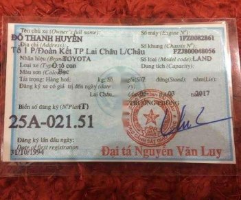 Toyota Land Cruiser 1994 - Cần bán lại xe Toyota Land Cruiser sản xuất 1994, nhập khẩu nguyên chiếc, 111tr