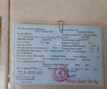 Daewoo Lacetti   2009 - Bán Daewoo Lacetti 2009, màu trắng, nhập khẩu, giá chỉ 239 triệu