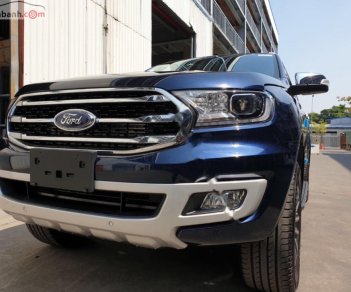 Ford Everest   2020 - Bán Ford Everest Titanium 2.0L 4x2 AT 2020, màu xanh, xe nhập