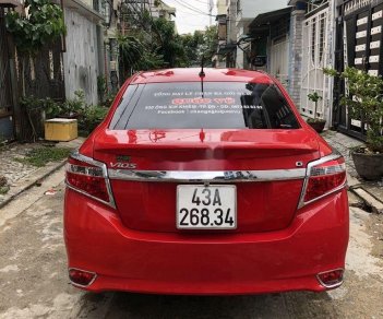 Toyota Vios 2015 - Cần bán lại xe Toyota Vios AT sản xuất 2015, màu đỏ chính chủ