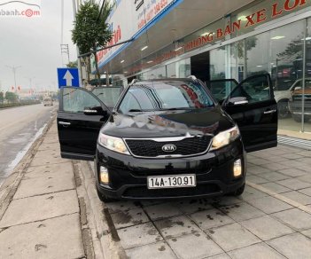 Kia Sorento   2014 - Bán xe cũ Kia Sorento GAT 2.4L 2WD đời 2014, màu đen