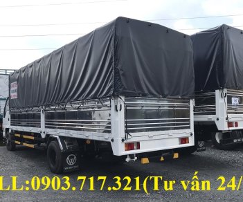 Xe tải 1,5 tấn - dưới 2,5 tấn 2019 - Xe Vĩnh Phát 1T9 thùng mui bạt dài 6m2. Xe tải VM 1T9 thùng mui bạt dài 6m2