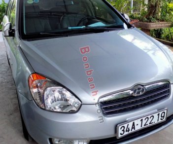 Hyundai Verna   1.4 MT   2008 - Cần bán gấp Hyundai Verna 1.4 MT đời 2008, màu bạc, nhập khẩu  
