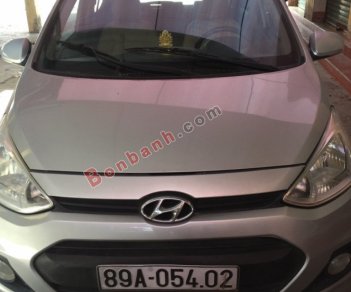 Hyundai Grand i10  1.0 MT  2015 - Cần bán lại xe Hyundai Grand i10 1.0 MT năm 2015, màu bạc, nhập khẩu giá cạnh tranh