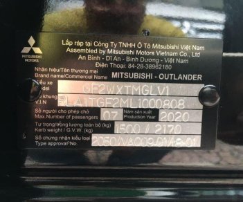 Mitsubishi Outlander 2.0 CVT Premium 2020 - Bán Mitsubishi Outlander 2.0 CVT Premium 2020, màu đen, giá tốt
