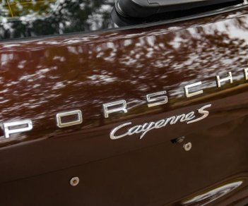 Porsche Cayenne S 0 2016 - Bán Porsche Cayenne S 2016 màu nâu đã Wrap cam đỏ