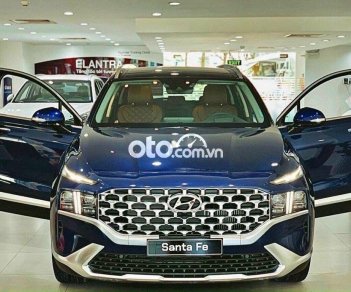 Hyundai Santa Fe AT 2021 - Cần bán xe Hyundai Santa Fe AT năm sản xuất 2021, màu xanh lam