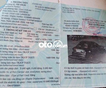 Daewoo Lanos 2003 - Cần bán Daewoo Lanos sản xuất 2003, màu đỏ