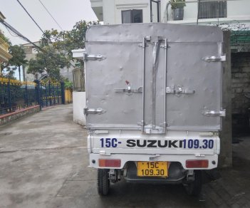 Suzuki Supper Carry Truck 2014 - Bán xe tải suzuki 5 tạ cũ thùng bạt đời 2014 màu trắng tại Hải Phòng lh 090.605.3322